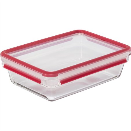 Emsa Clip&Close Glass contenit. salvafreschezza rettangolare 2 L