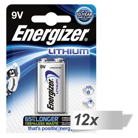 12x1 ENERGIZER Ultimate Lithium Block 9V Blister