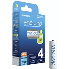 1x4 Panasonic Eneloop Mignon AA 2000mAh Ni-MH      BK-3MCDE/4BE 2