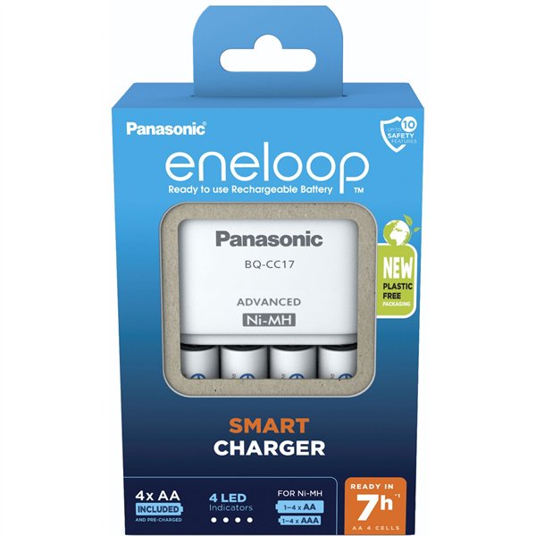 Panasonic Eneloop Smart Charger BQ-CC17 inkl.4xAA   K-KJ17MCD40E