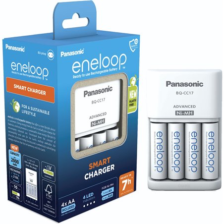 Panasonic Eneloop Smart Charger BQ-CC17 inkl.4xAA   K-KJ17MCD40E