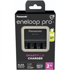 Panasonic Eneloop Smart Plus Ch. BQ-CC55 incl. 4xAA K-KJ55HCD40E