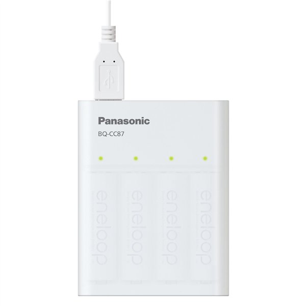 Panasonic Eneloop Smart Plus USB Travel Charg. BQ-CC87 senza bat.