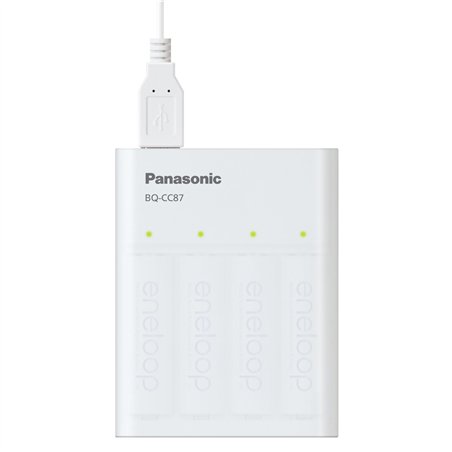 Panasonic Eneloop Smart Plus USB Travel Charg. BQ-CC87 senza bat.