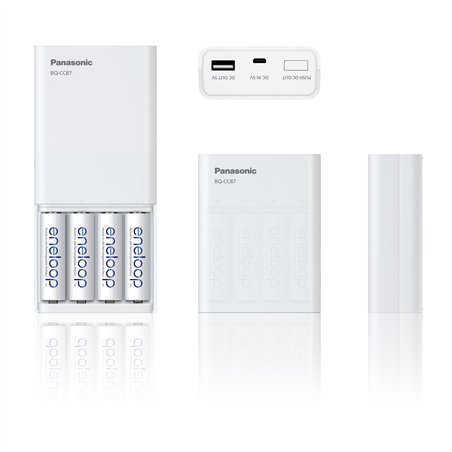 Panasonic Eneloop Smart Plus USB Travel Charg. BQ-CC87 senza bat.