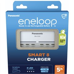 Panasonic Eneloop Smart 8 Charg. BQ-CC63 senza batterie