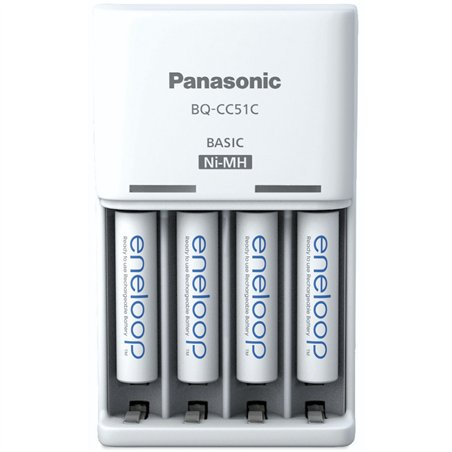 Panasonic Eneloop Basic Charger BQ-CC51 incl. 4xAAA K-KJ51MCD04E