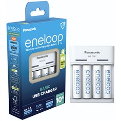 Panasonic Eneloop Basic Charger USB BQ-CC61 incl. 4xAA 2200mAh 2