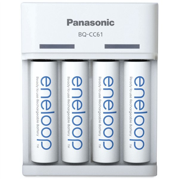 Panasonic Eneloop Basic Charger USB BQ-CC61 incl. 4xAA 2200mAh