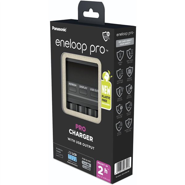 Panasonic Eneloop LCD PRO caric. BQ-CC65 ERP senza batteria