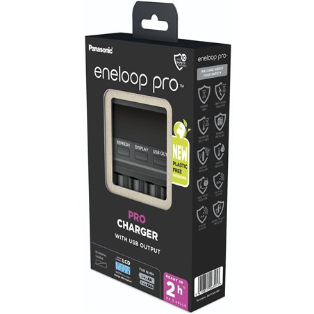 Panasonic Eneloop LCD PRO caric. BQ-CC65 ERP senza batteria