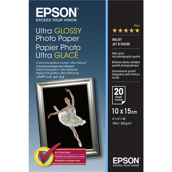 Epson Ultra carta foto lucida 10x15 cm, 20 p., 300 g S 041926