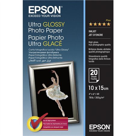 Epson Ultra carta foto lucida 10x15 cm, 20 p., 300 g S 041926