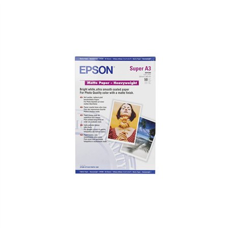 Epson Matte carta - Heavy Weight A 3+, 50 fogli, 167 g  S 041264