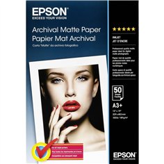 Epson Archival Matte carta  A 3+ 50 f. , 192 g         S 041340