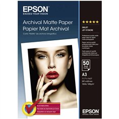 Epson Archival Matte carta A 3, 50 f., 192 g    S 041344