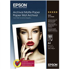Epson Archival Matte carta A 4, 50 f., 192 g    S 041342
