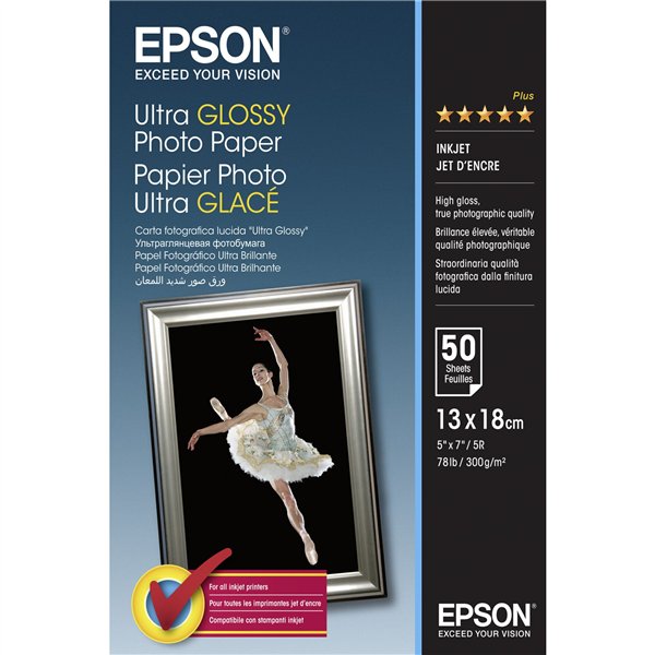 Epson Ultra Glossy carta foto 13x18 cm, 50 fl., 300 g S 041944