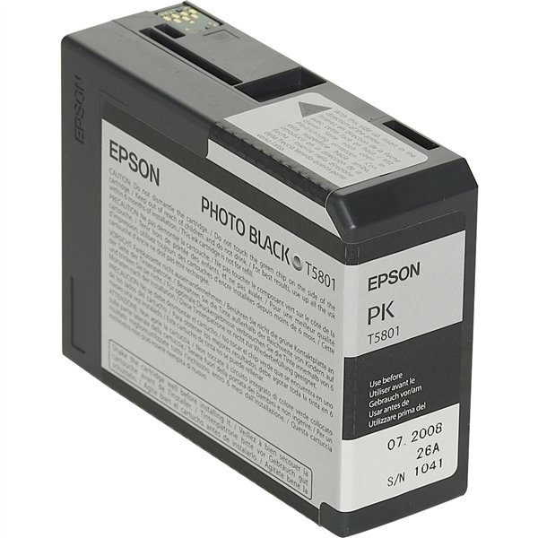 Epson cartuccia     foto  nero T 580  80 ml              T 5801