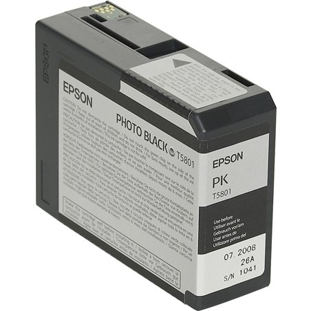 Epson cartuccia     foto  nero T 580  80 ml              T 5801