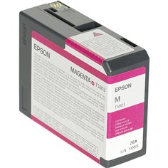 Epson cartuccia     magenta T 580  80 ml              T 5803
