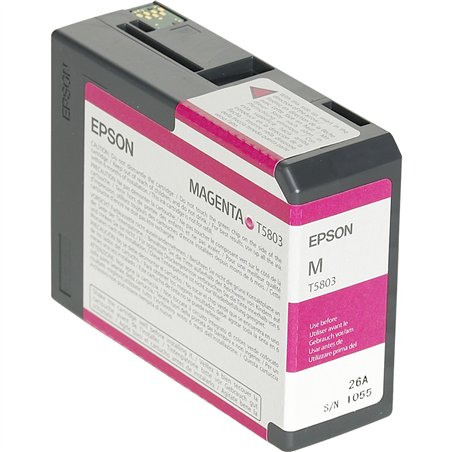 Epson cartuccia     magenta T 580  80 ml              T 5803