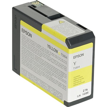Epson cartuccia     giallo T 580  80 ml              T 5804