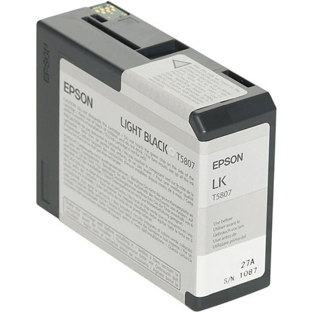 Epson cartuccia     light nero T 580  80 ml              T 5807