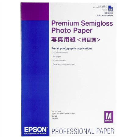Epson Premium Semigloss Photo A 2, 25 fogli, 251 g    S 042093