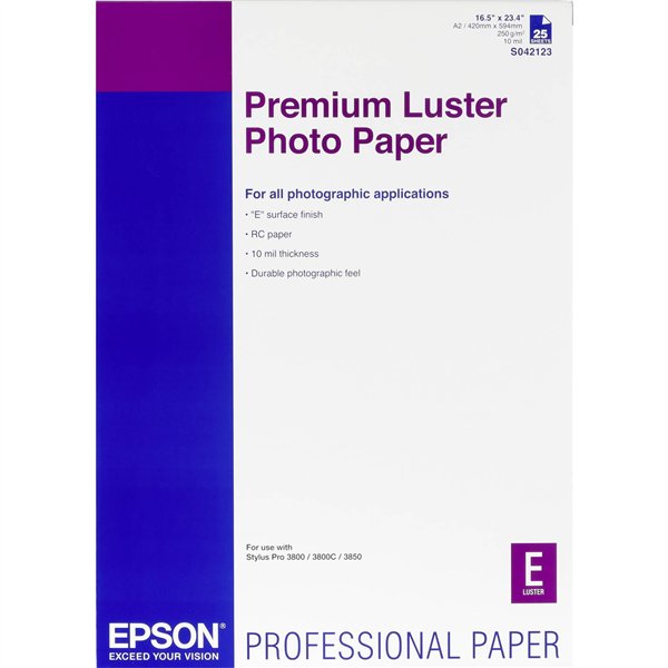 Epson Premium Luster Photo Paper A 2 25 fogli, 250 g     S 042123