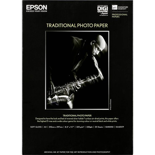 Epson Traditional carta foto satin      A 4, 25 fogli, 330 g
