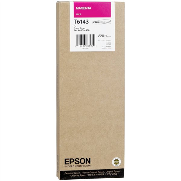 Epson cartuccia     magenta T 614  220 ml             T 6143