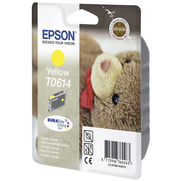 Epson cartuccia     giallo T 614  220 ml             T 6144