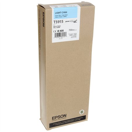 Epson cartuccia     ciano chiaro T 591  700 ml             T 5915