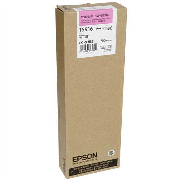 Epson cartuccia     vivid light magenta T 591  700 ml     T 5916