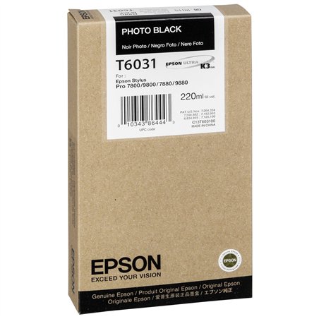 Epson cartuccia     foto nero    T 603  220 ml     T 6031