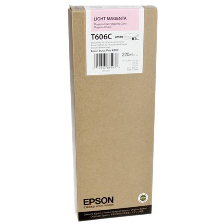 Epson cartuccia light magenta T 606  220 ml     T 606C