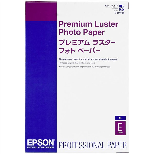 Epson Premium Luster Photo Paper A 3+ 100 fogli, 260 g   S 041785