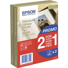 2x 40 Epson Premium Glossy Photo carta 10x15 cm, 255 g