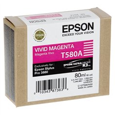 Epson cartuccia     vivid magenta T 580 80 ml       T 580A