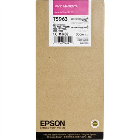 Epson cartuccia     vivid magenta T 596  350 ml     T 5963