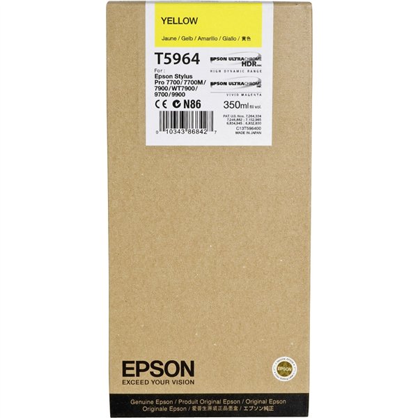 Epson cartuccia     giallo T 596  350 ml             T 5964