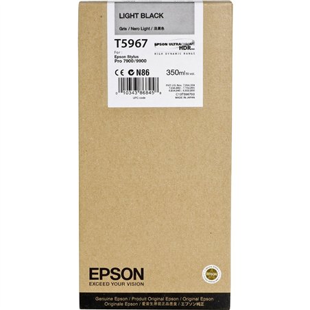 Epson cartuccia     light nero  T 596  350 ml       T 5967
