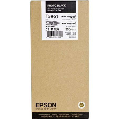 Epson cartuccia     foto nero  T 596 350 ml        T 5961