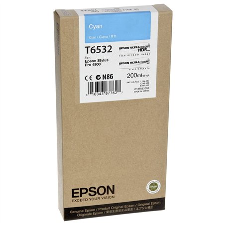 Epson cartuccia     ciano T 653 200 ml              T 6532