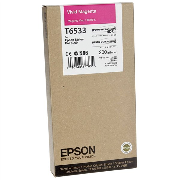 Epson cartuccia vivid magenta T 653 200 ml      T 6533