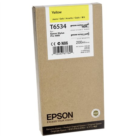 Epson cartuccia     giallo T 653 200 ml              T 6534