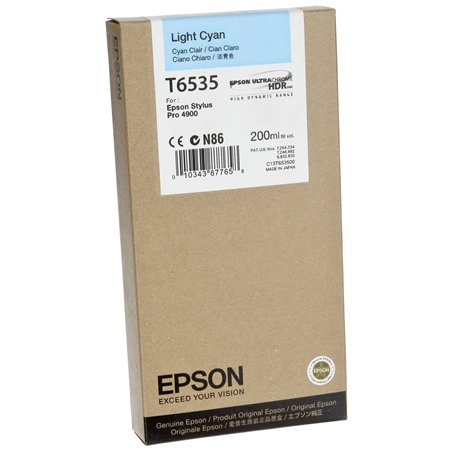 Epson cartuccia     ciano chiaro T 653 200 ml              T 6535