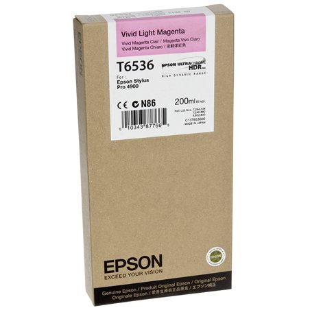 Epson cartuccia     vivid light magenta T 653 200 ml      T 6536