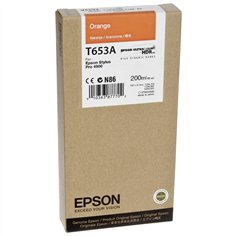 Epson cartuccia     arancio T 653 200 ml              T 653A